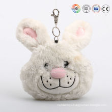 Animal shape plush small money bag, plush bunny change pocket, plush rabbits coin pocket